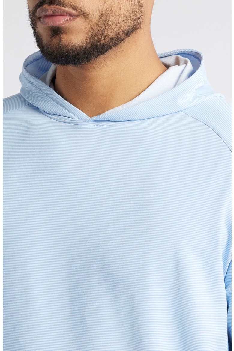 Pine Sugar Stripe Performance Hoodie, Alternate, color, BLUE FADE