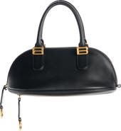 Balenciaga Mini Bolero Leather Bowling Bag