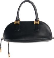 Balenciaga Mini Bolero Leather Bowling Bag