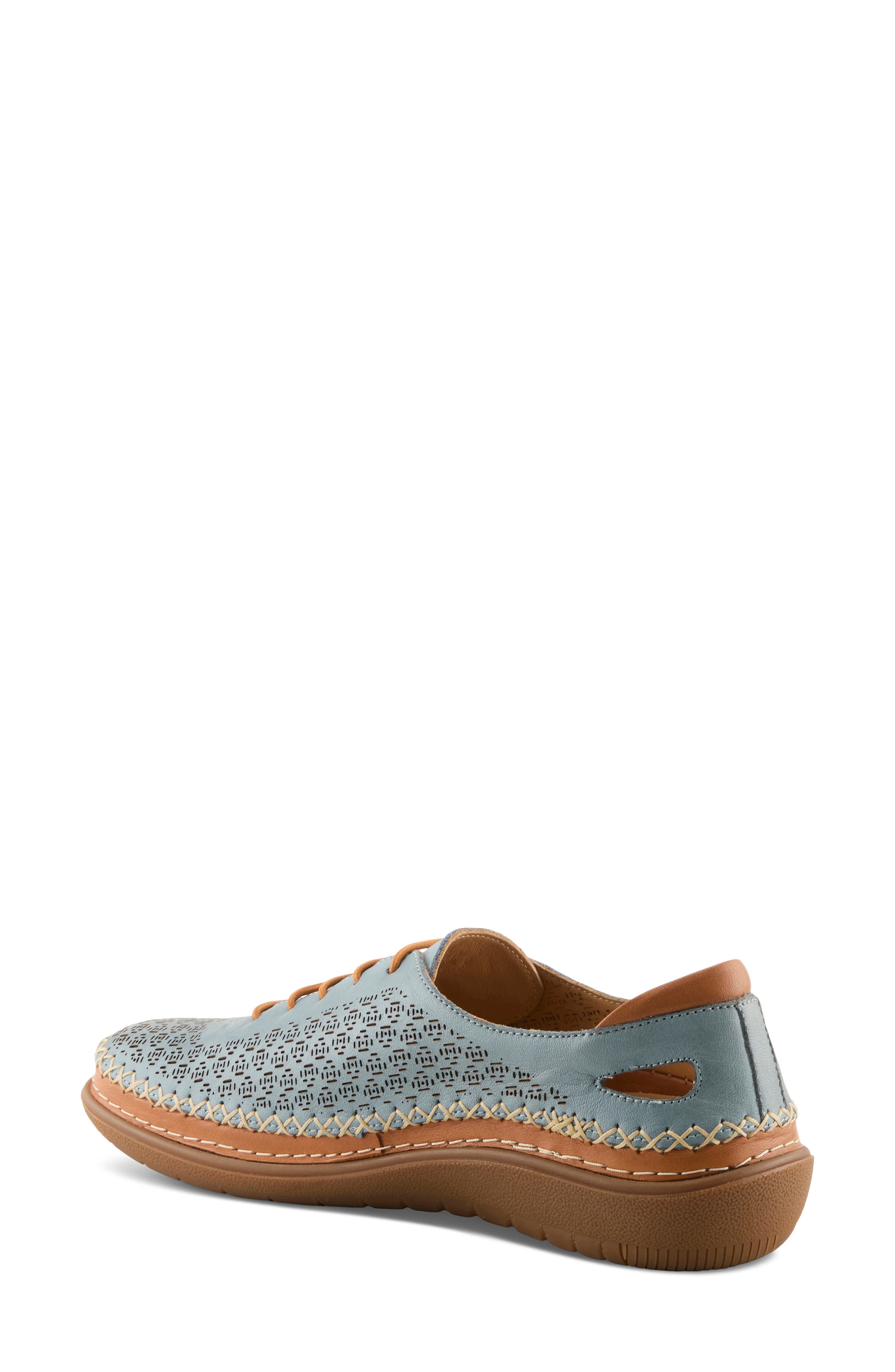 Janell Laser Cut Sneaker, Alternate, color, BLUE