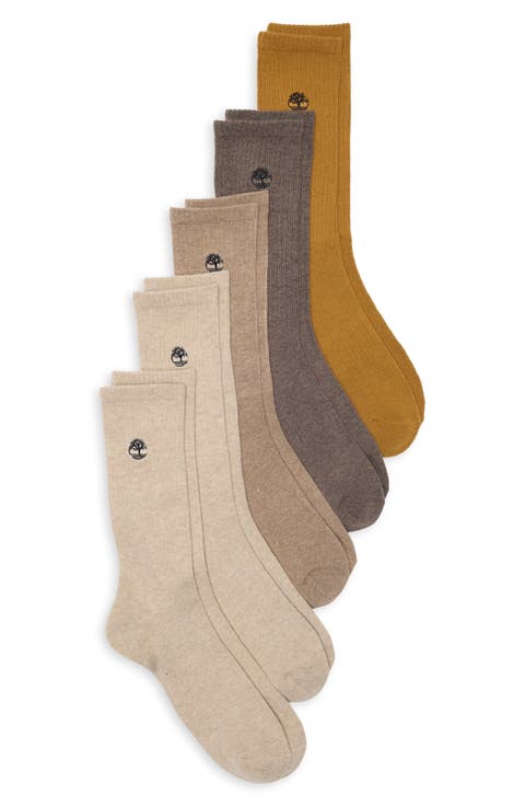 5-Pack Cushion Crew Length Socks