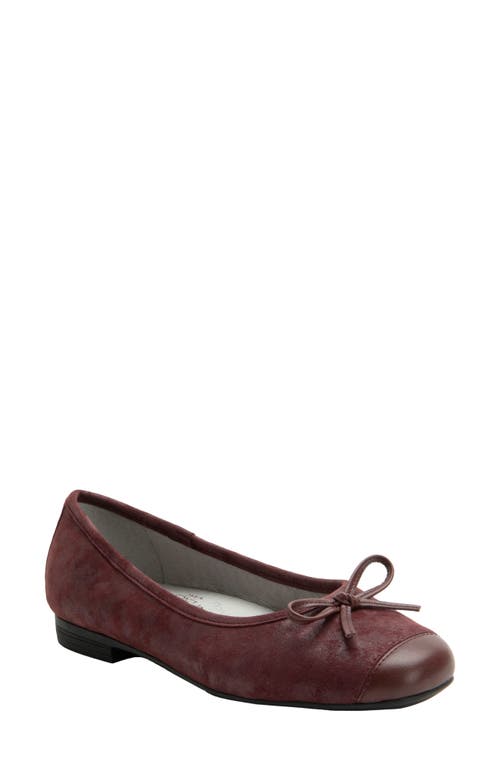 Alegria By Pg Lite Talya Cap Toe Ballet Flat