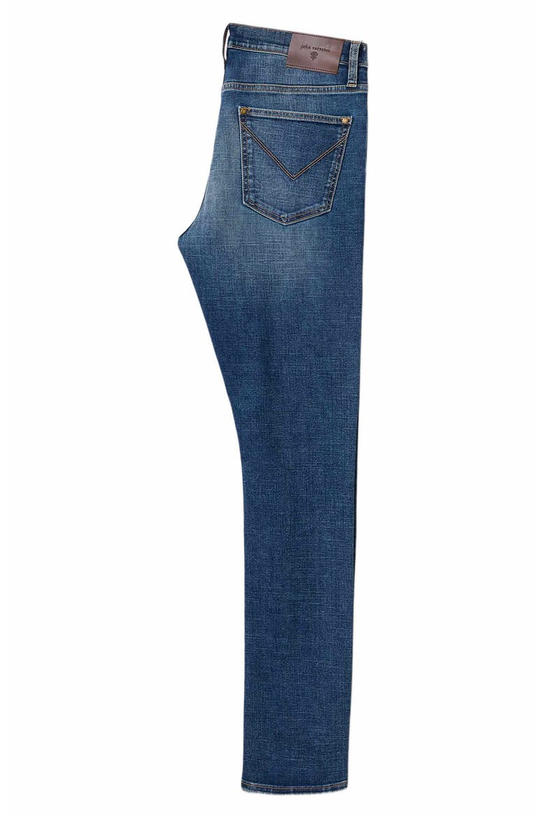 Fret Slim Fit Jeans, Alternate, color, STEEL BLUE