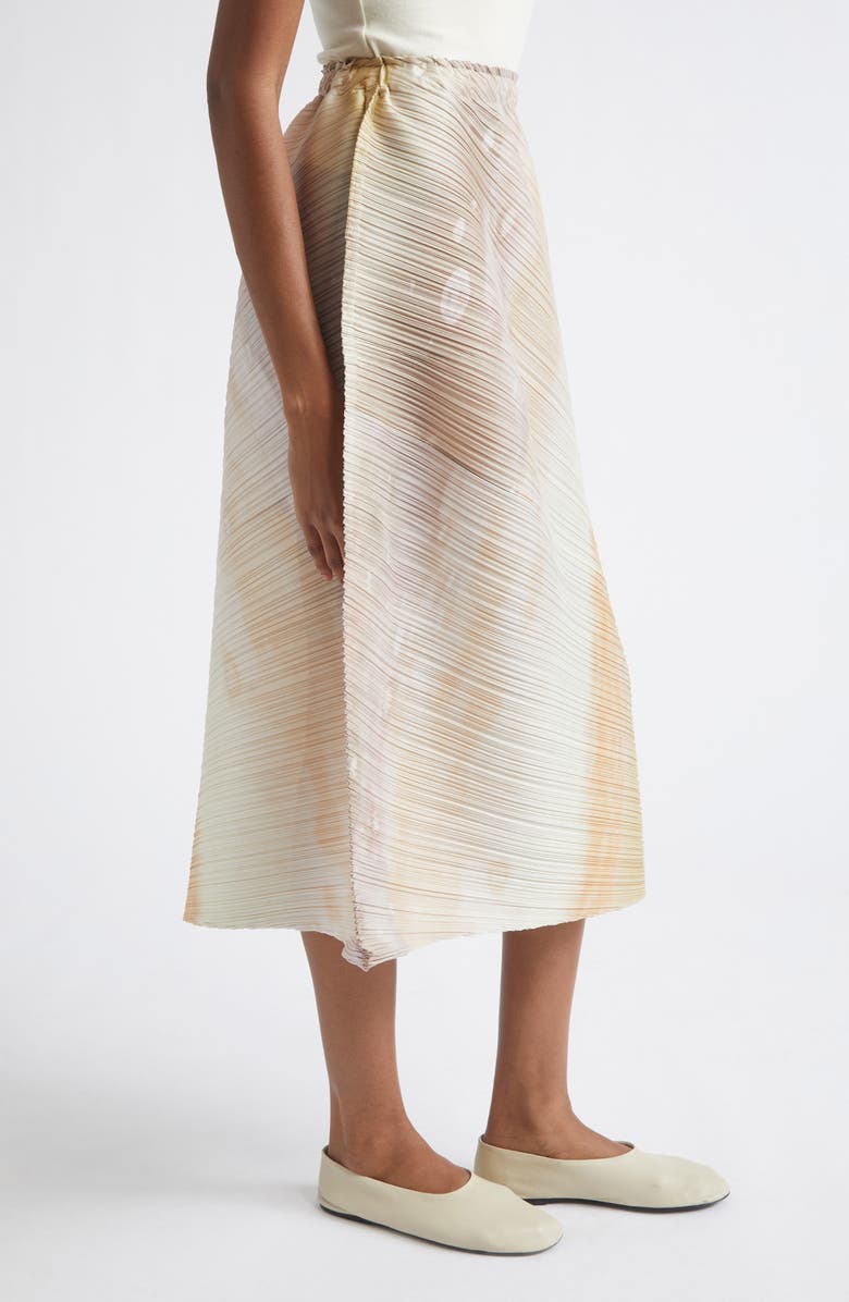 Issey Miyake Print Sea Bubble Skirt, Alternate, color, Greige