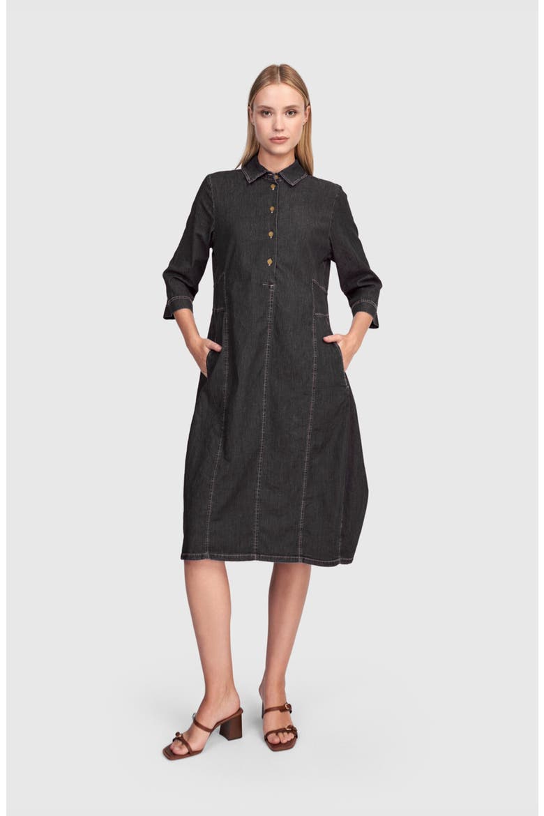 Harper Shirtdress, Main, color, Jet Denim