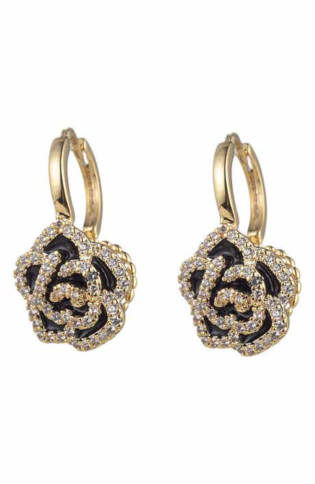 EYE CANDY LOS ANGELES Emily Rose CZ Drop Earrings