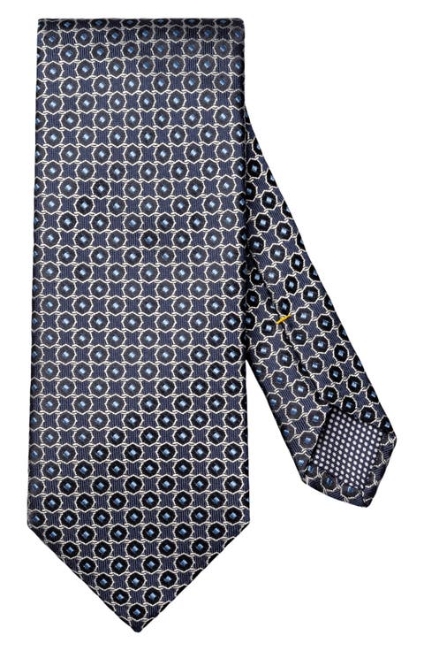 Geometric Silk Tie