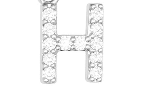 Adornia Initial & Heart 2-pack Stretch Bracelets In Silver-h