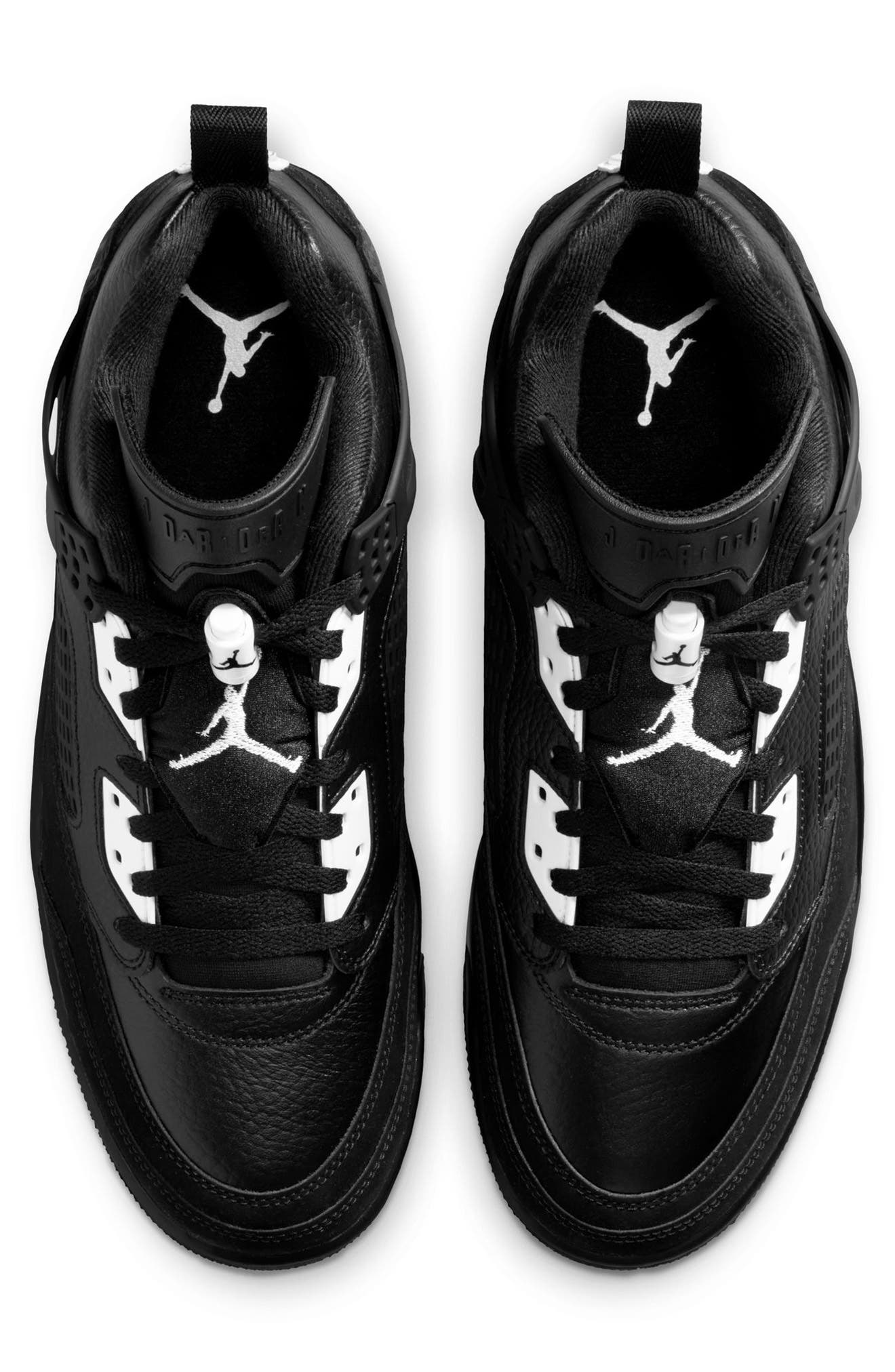 Jordan Spizike Low Sneaker, Alternate, color, Black/White