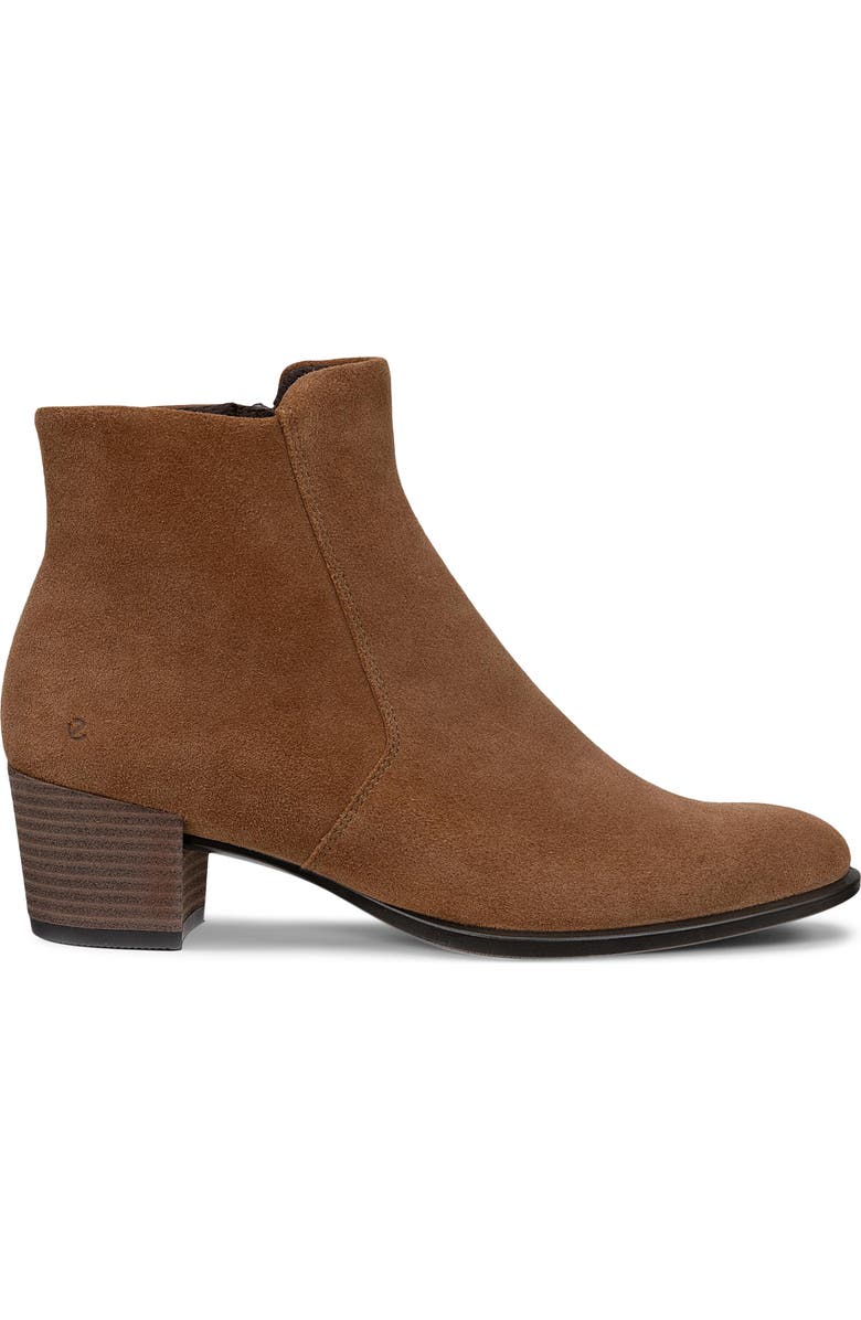 ECCO Shape Stack Heel Bootie, Alternate, color, Camel