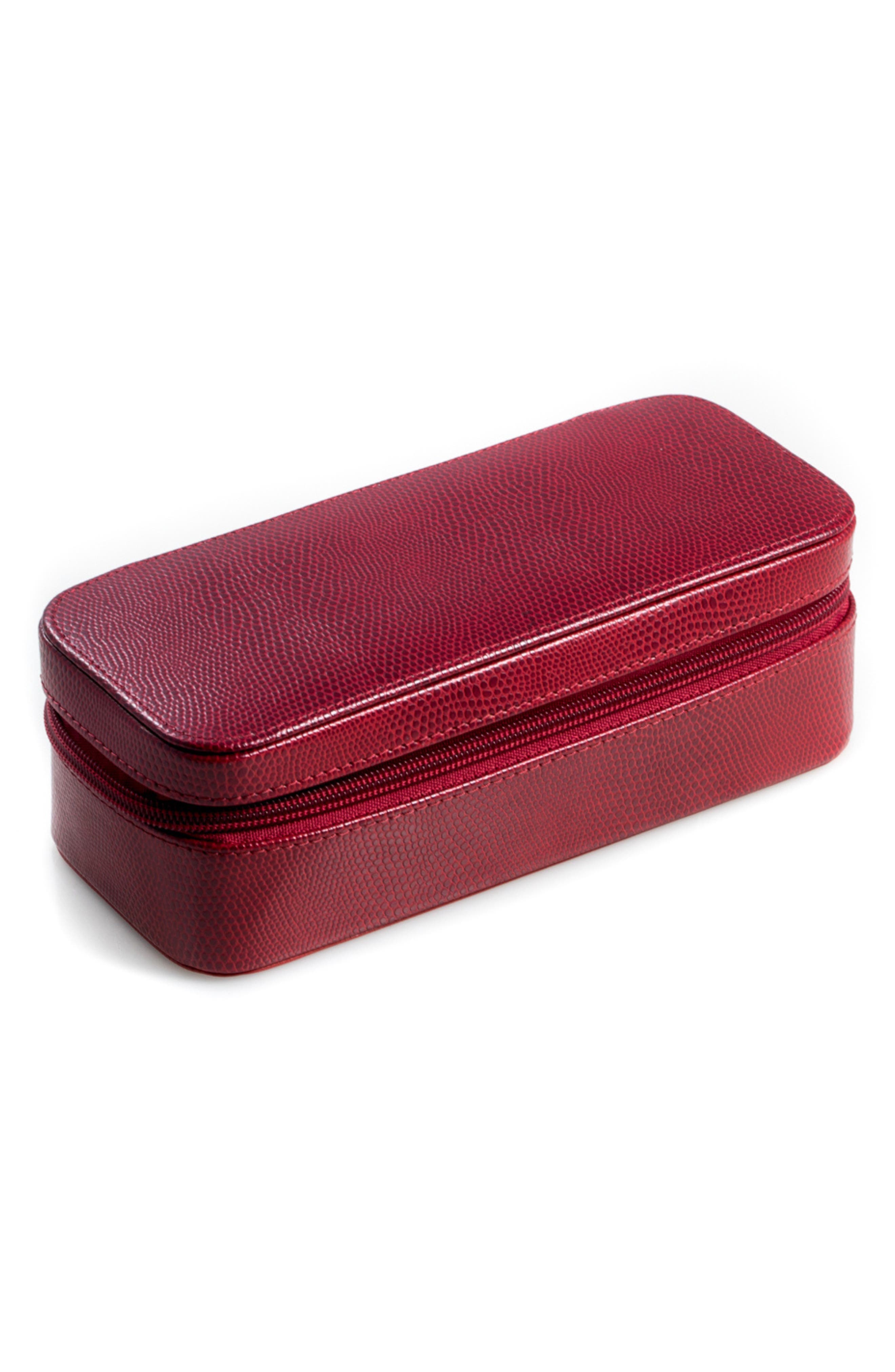 Bey-Berk Red Lizard Leather Watch Case