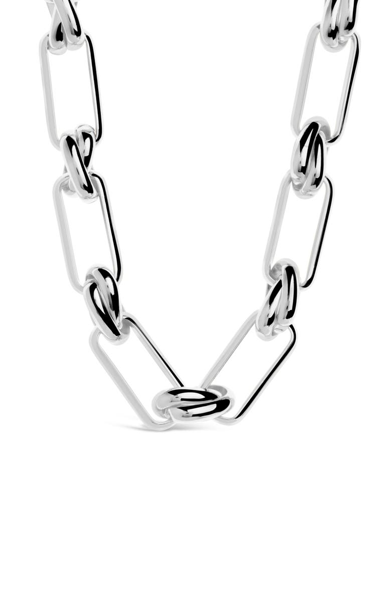 Sterling Forever Valerie Chain Necklace, Alternate, color, 