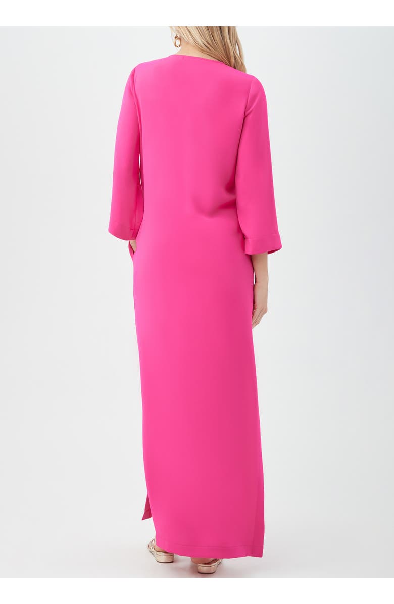 Trina Turk Catamaran Printed Lace Up Dress, Alternate, color, Petal Pink