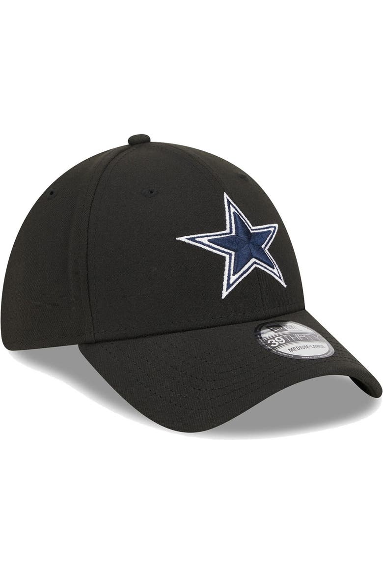 Men's New Era Black Dallas Cowboys  Main 39THIRTY Flex Hat, Alternate, color, Black