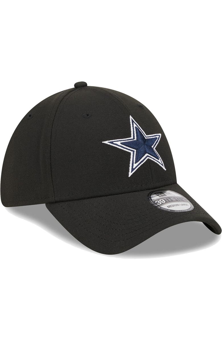 New Era Men's New Era Black Dallas Cowboys Main 39THIRTY Flex Hat, Alternate, color, Black