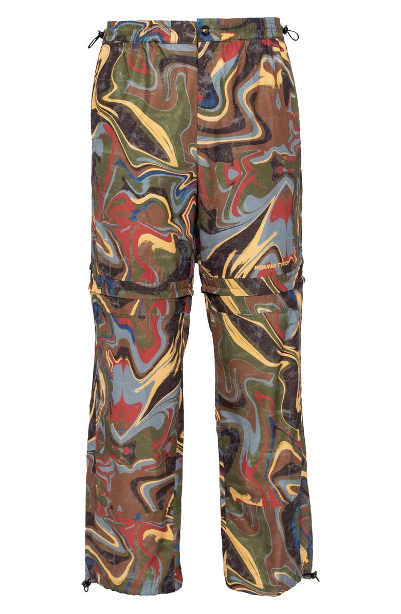 Round Two Mineral Swirl Convertible Pants, Alternate, color, 
