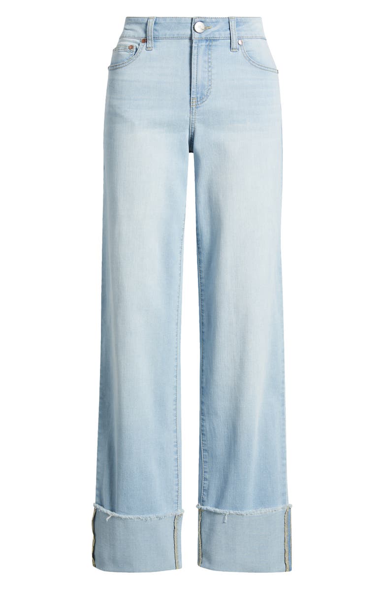 1822 Denim Cuffed Mid Rise Ankle Straight Leg Jeans, Alternate, color,