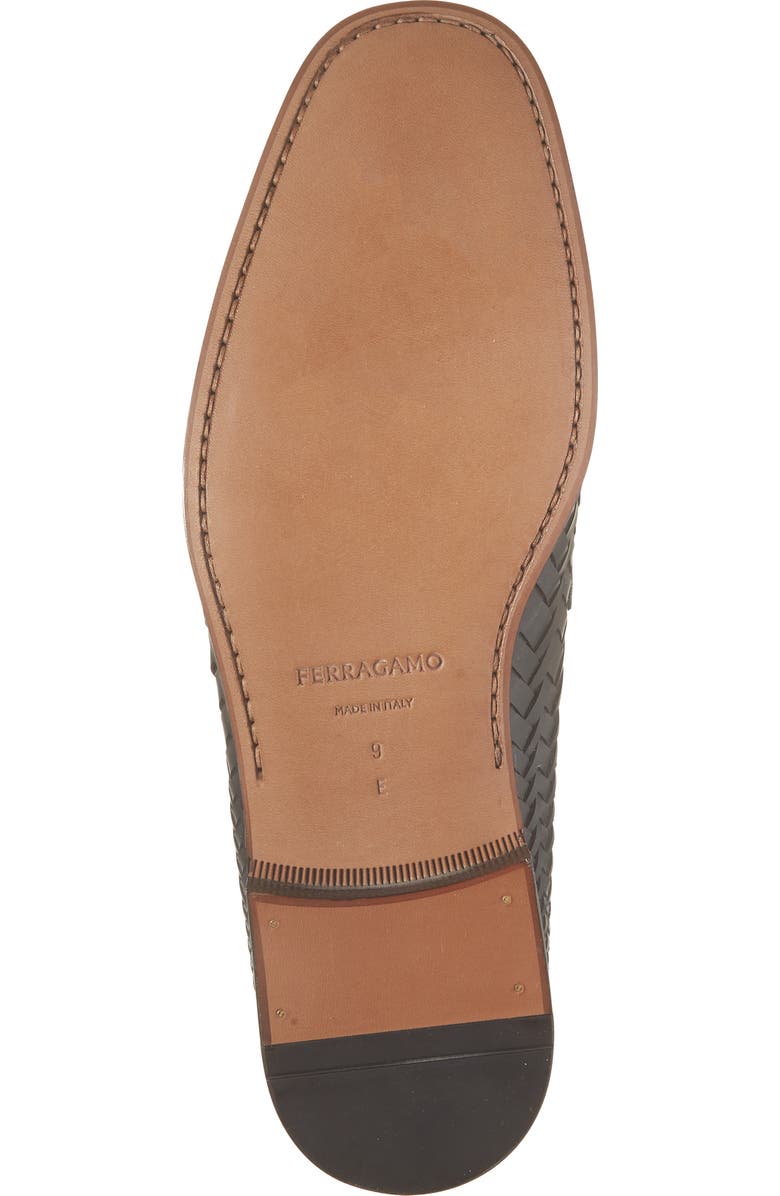 FERRAGAMO Balty Intrecciato Loafer, Alternate, color, Testa Di Moro