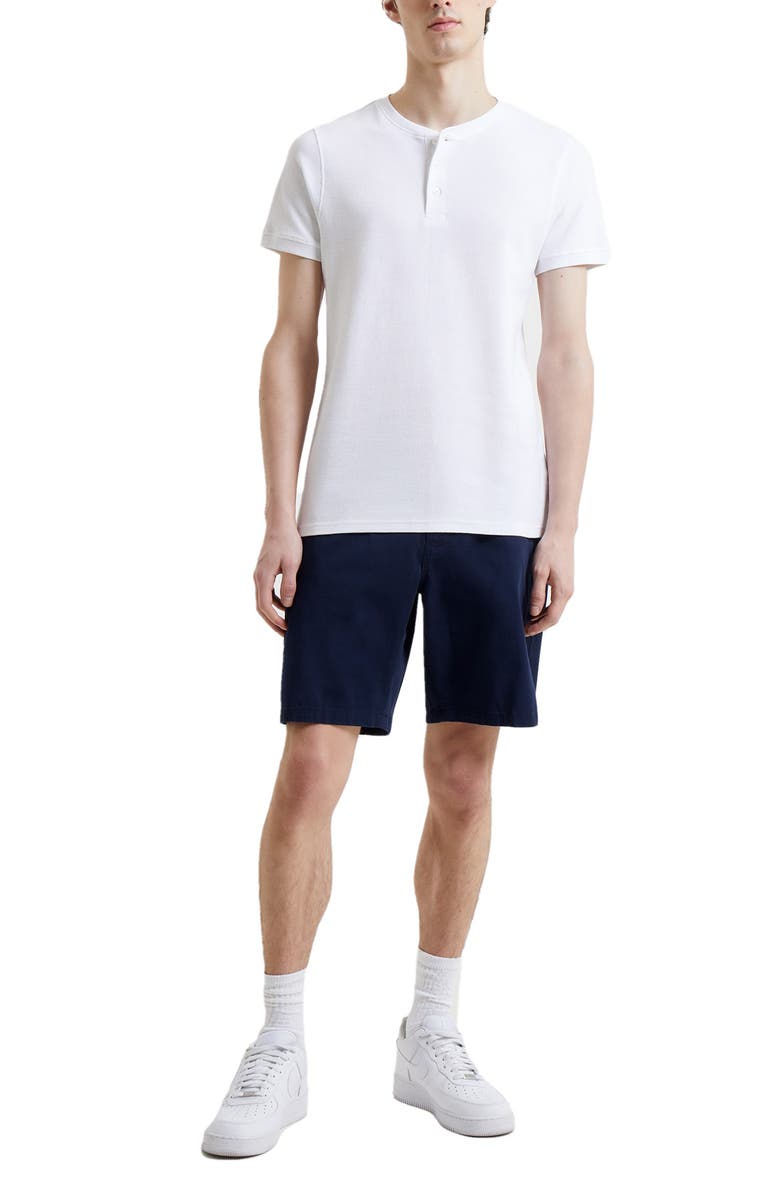 French Connection Micro Piqué Short Sleeve Henley, Alternate, color, 