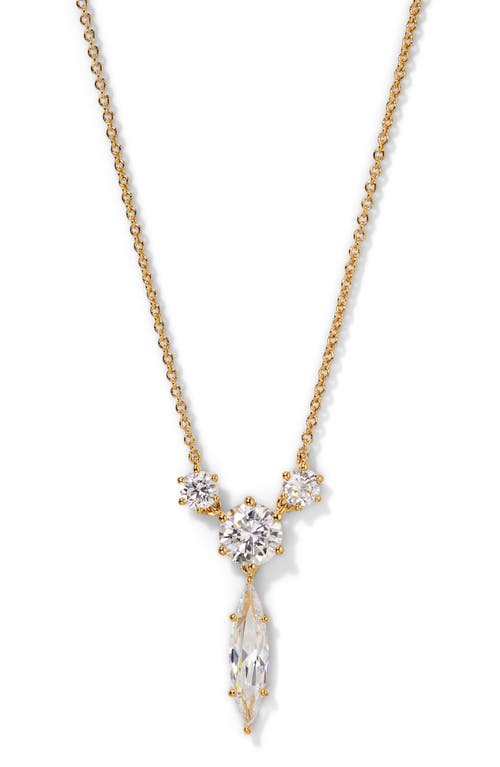 Nadri Beatrix Mixed Cubic Zirconia Y-necklace In Gold