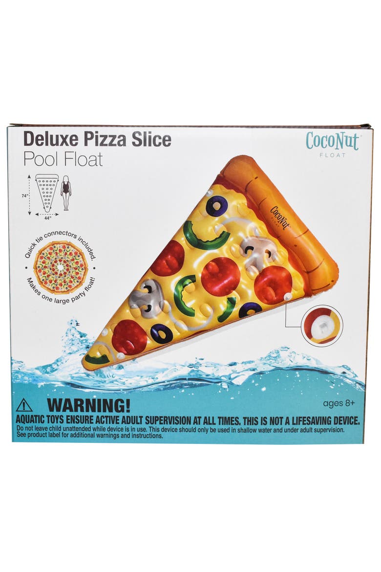 Pizza Slice Pool Float 74 Inch x 44 Inch, Alternate, color, Multicolored