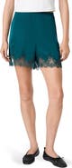 French Connection Ennis Satin Lace Shorts