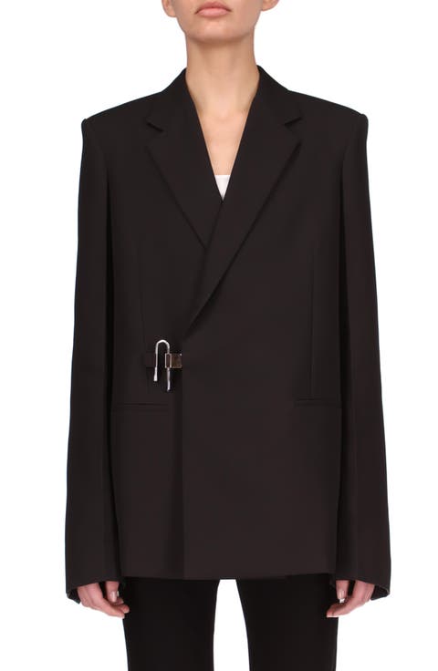 Padlock Oversize Wool Blazer