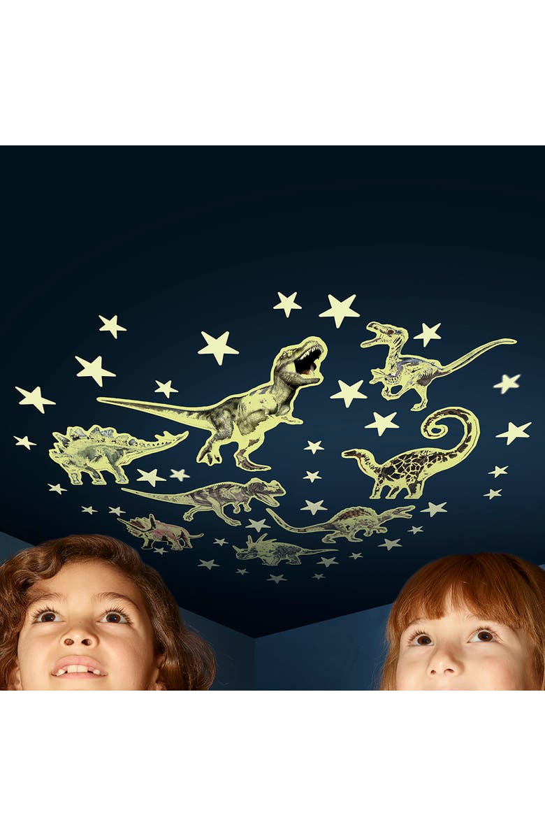 The Original Glow Stars Company Glow Stars & Dinosaurs Eco, 35 Stars & 8 Dinos, Glowinthedark Wall Décor, Alternate, color, 