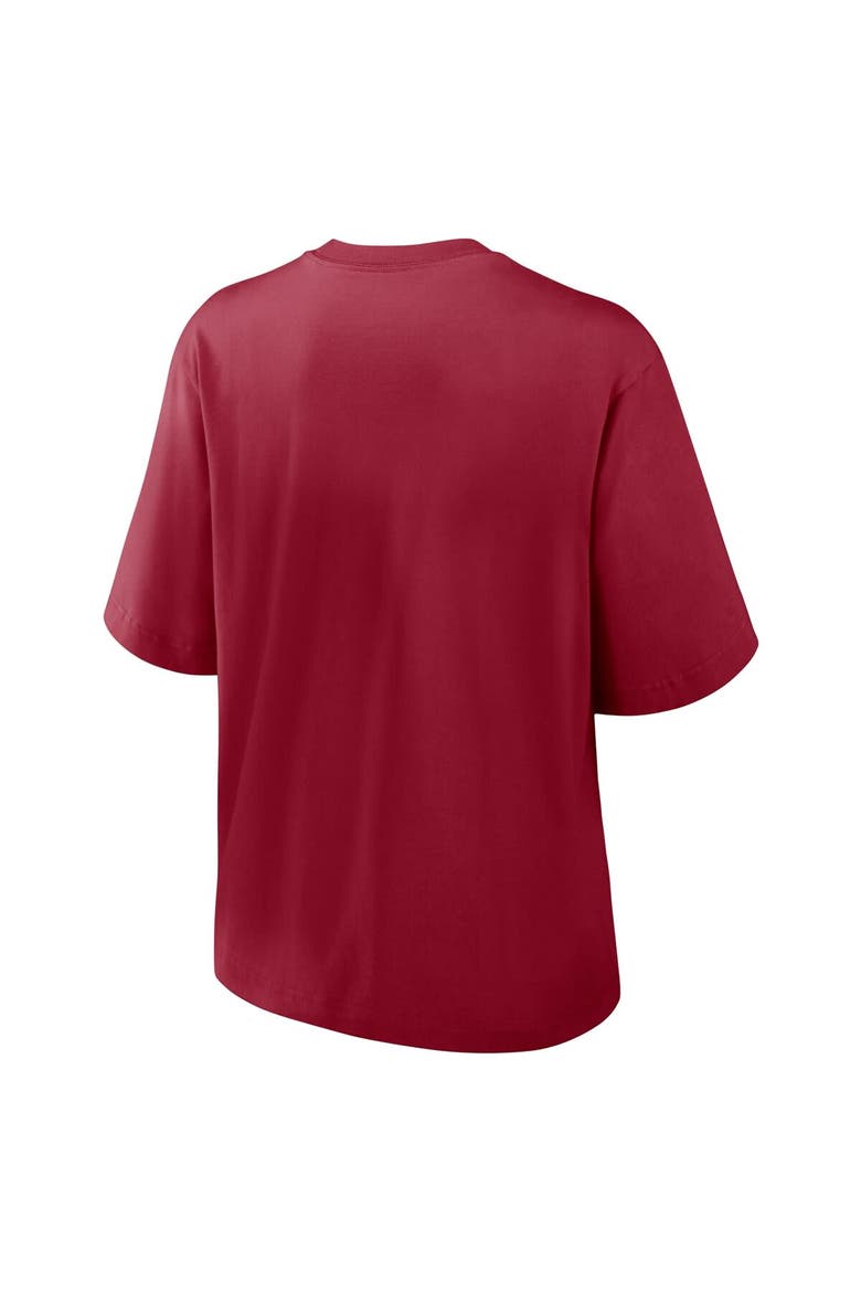 Women's Nike Crimson Oklahoma Sooners Boxy Legacy Established T-Shirt, Alternate, color, Crimson