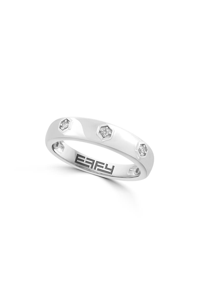 Sterling Silver Diamond Band Ring, Main, color, SILVER