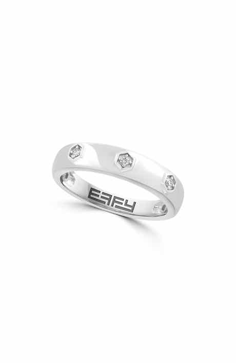 Sterling Silver Diamond Band Ring