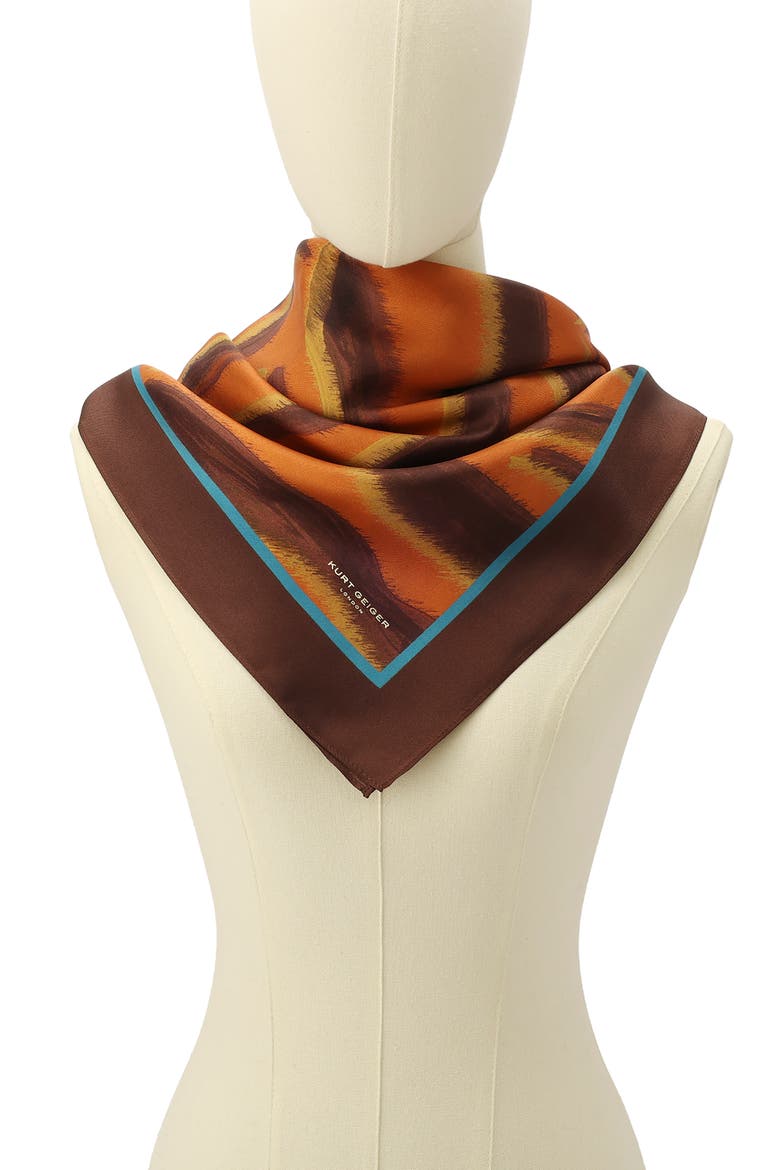 Tiger Square Scarf, Alternate, color, HAWAIIAN SUNSET