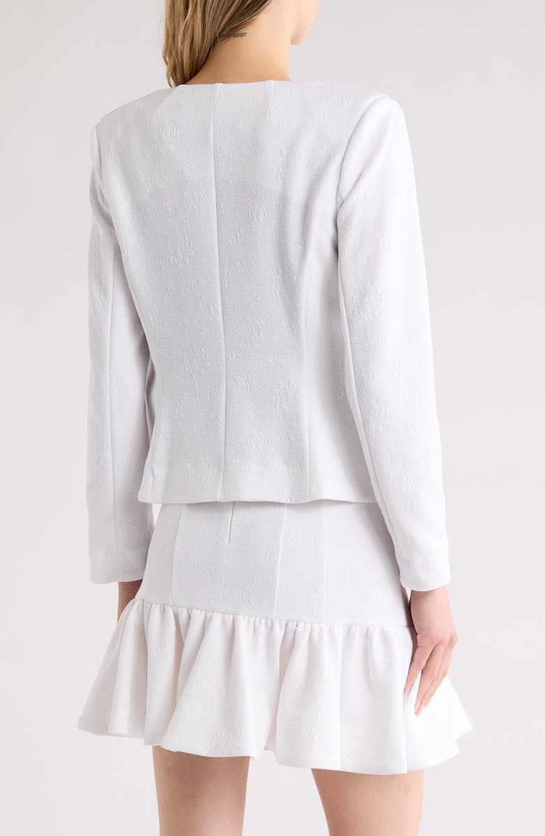 Veronica Beard Kensington Knit Jacket, Alternate, color, White