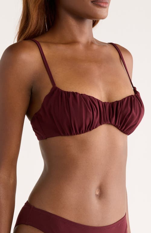 Ulla Johnson Naomi Ruched Bikini Top