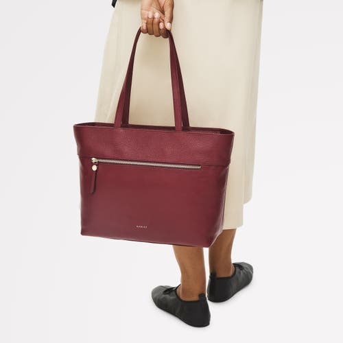 Radley Fountain Road Medium Ziptop Tote Bag In Red