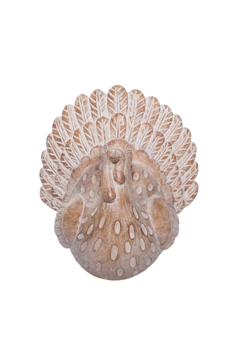 Turkey Figurine, Alternate, color, Brown