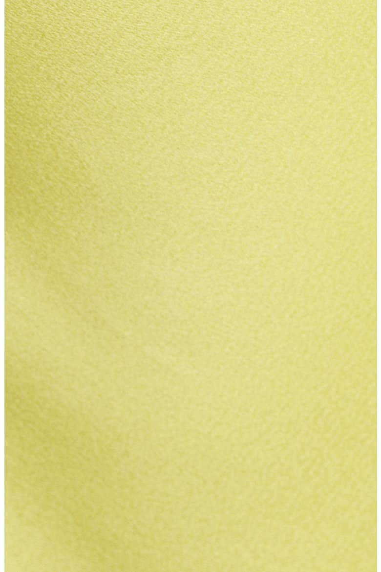 Kyra Sleeveless Draped Satin Gown, Alternate, color, CHARTREUSE