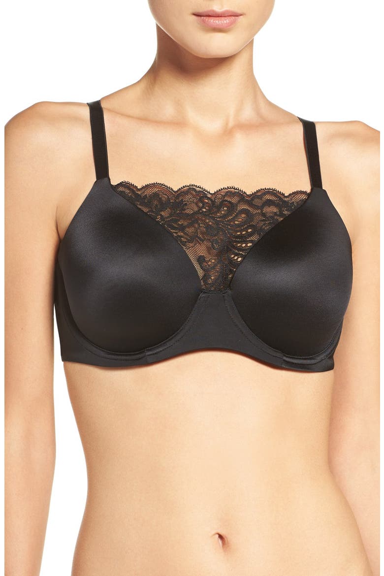 Convertible Underwire T-Shirt Bra, Main, color, BLACK