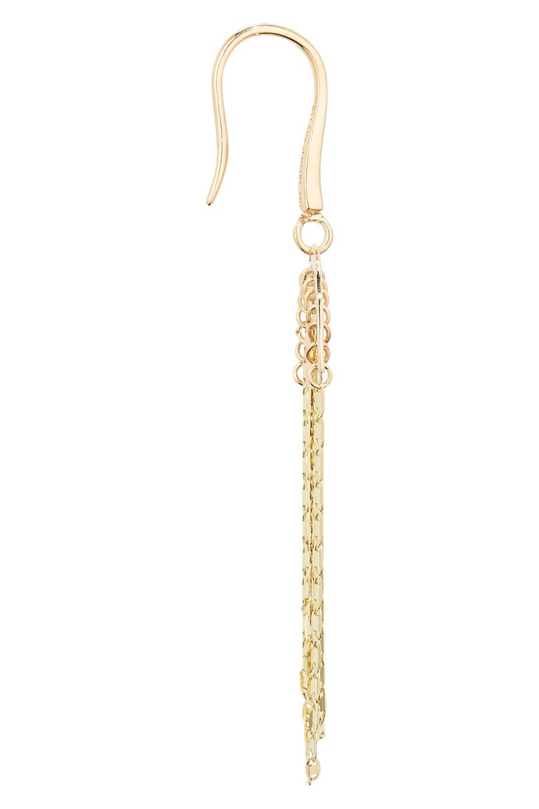 Nude Fringe Drop Earrings, Alternate, color, YELLOW