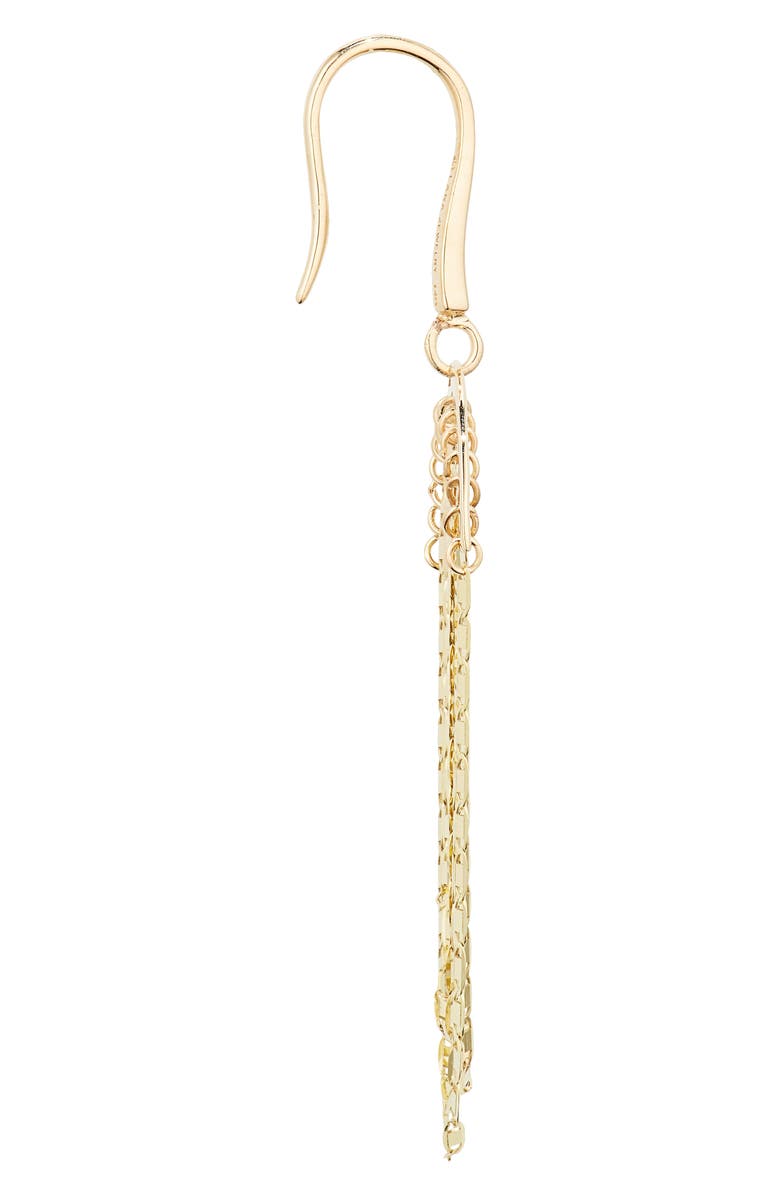 LANA Nude Fringe Drop Earrings, Alternate, color, 