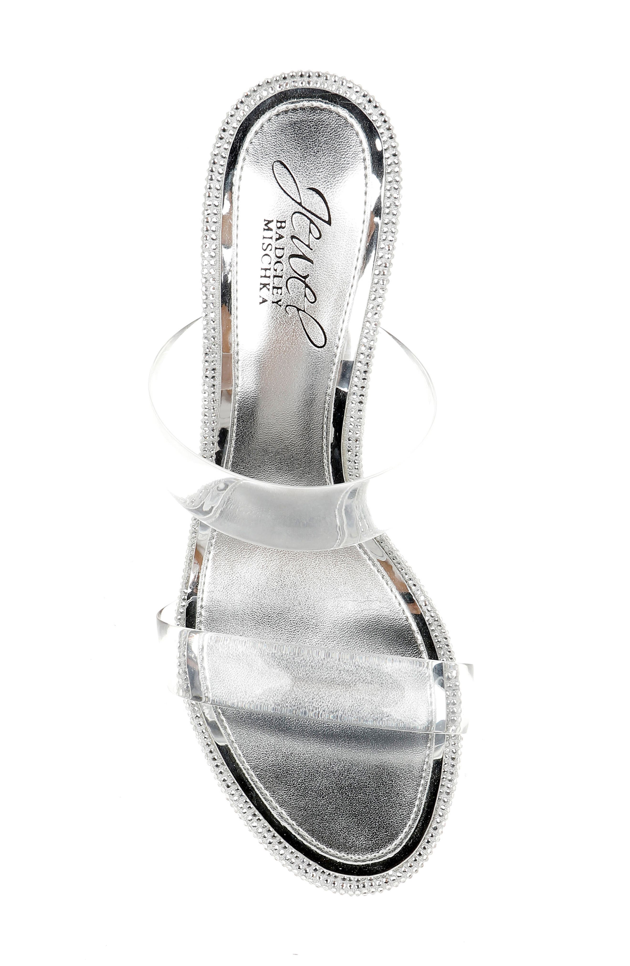 Jewel Badgley Mischka Lucero Sandal, Alternate, color, Clear