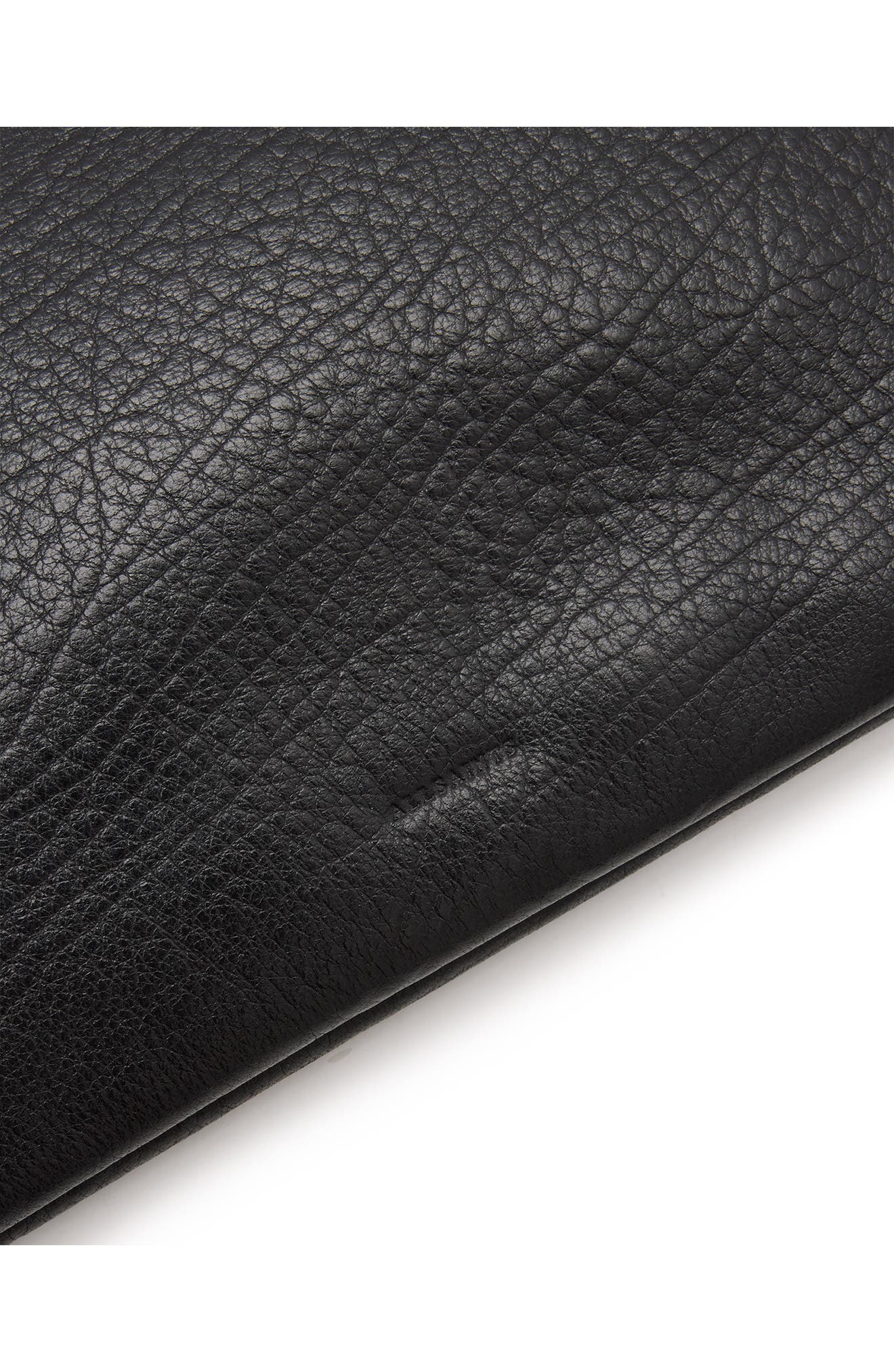 AllSaints Bettina Leather Clutch, Alternate, color, 