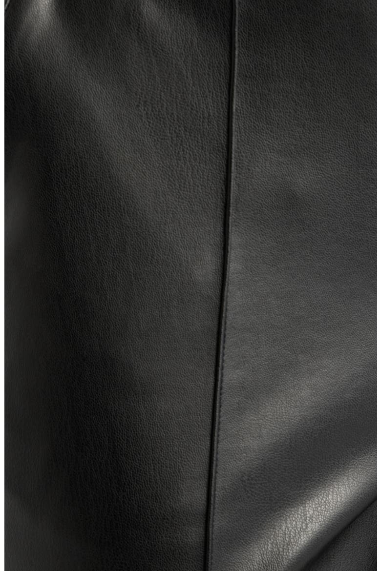 Faux Leather Straight Leg Pants, Alternate, color, ANNE BLACK