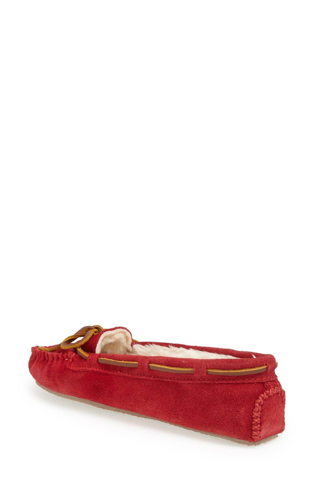 Minnetonka Cally Slipper, Alternate, color, Red