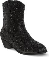 Badgley Mischka Collection Kids' Rhinestone Western Boot