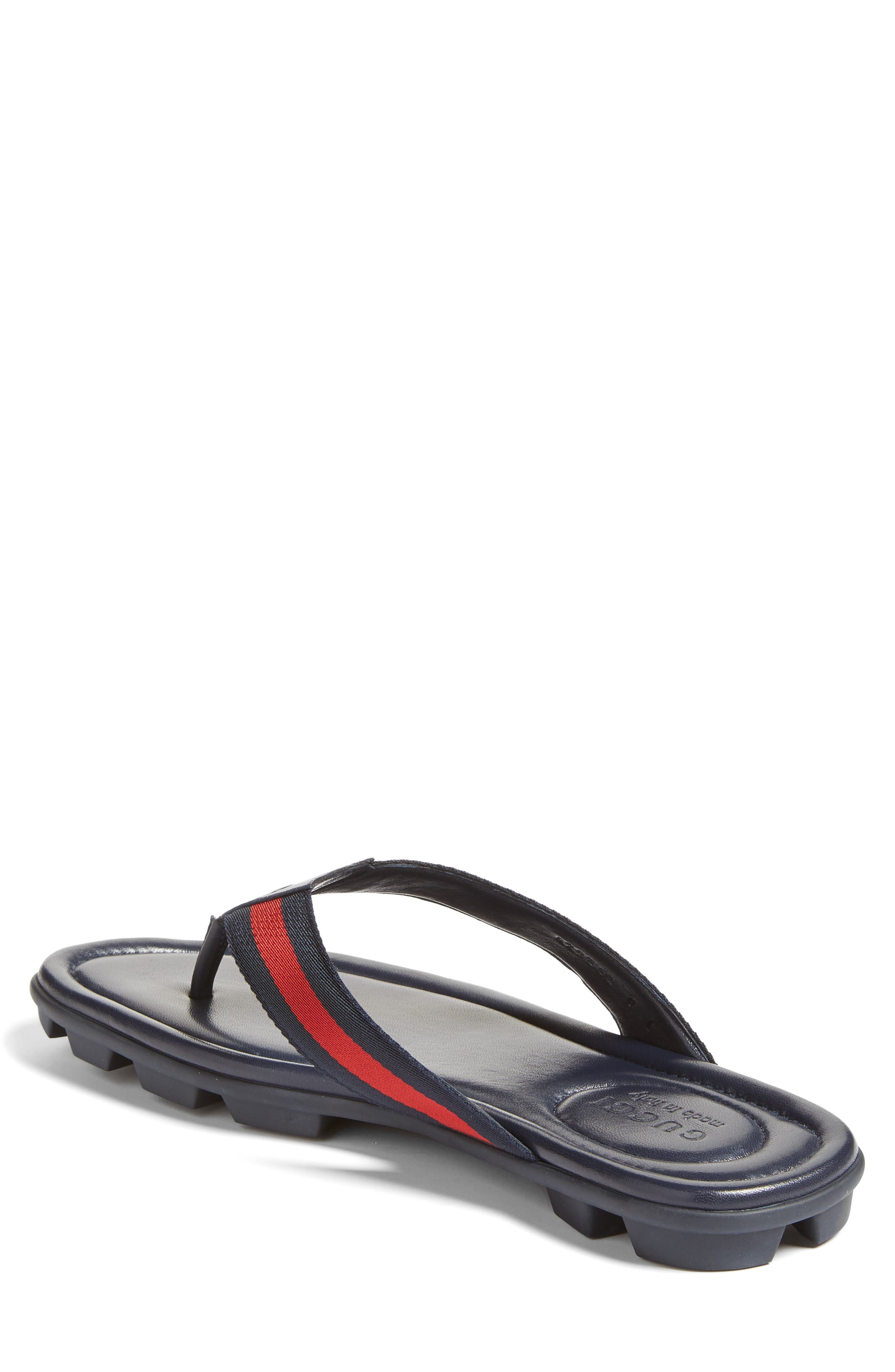 Flip Flop, Alternate, color, BLUE LEATHER