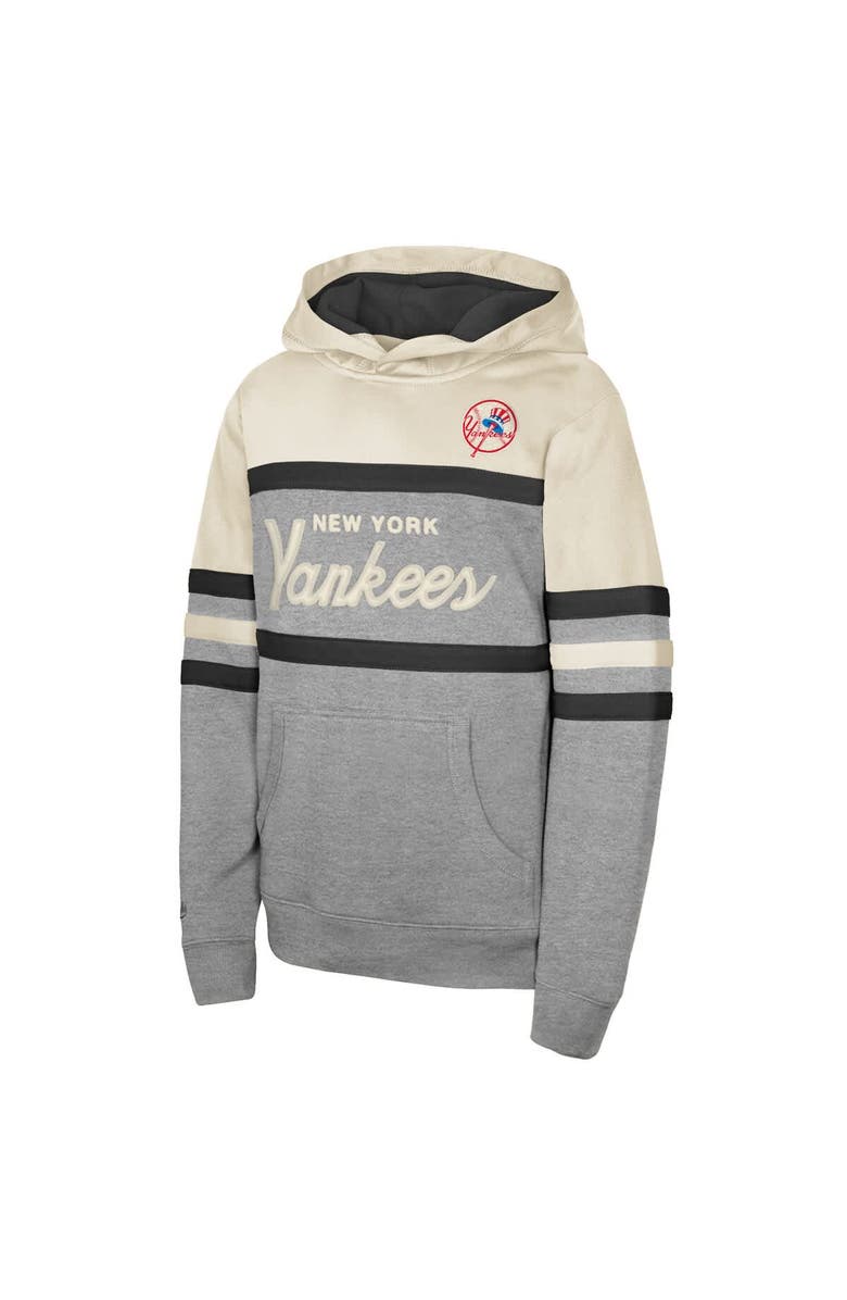 Mitchell & Ness Men's Mitchell & Ness  Cream New York Yankees Head Coach Pullover Hoodie, Alternate, color, 