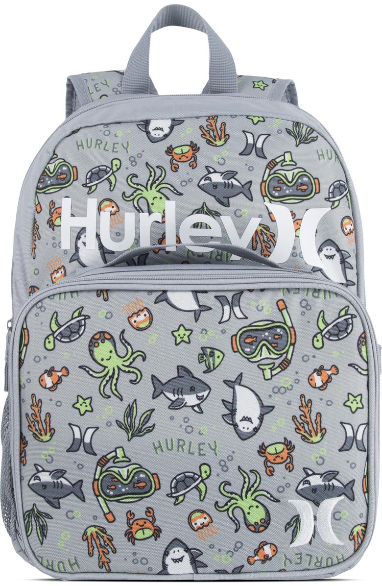 Hurley Kids' Backpack Lunch Set, Main, color,