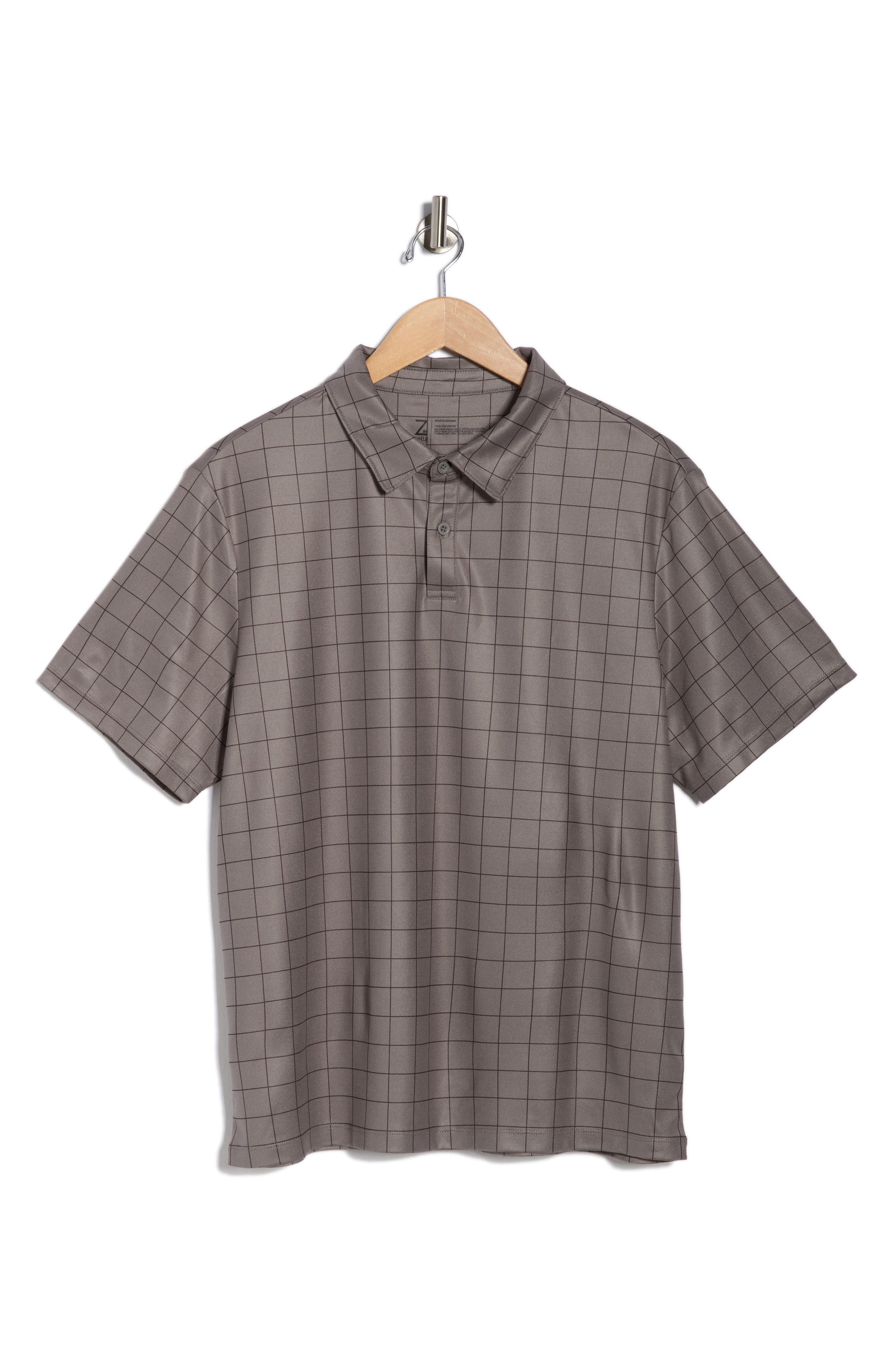 Z by Zella Grid Piqué Performance Golf Polo (Men) | Nordstromrack