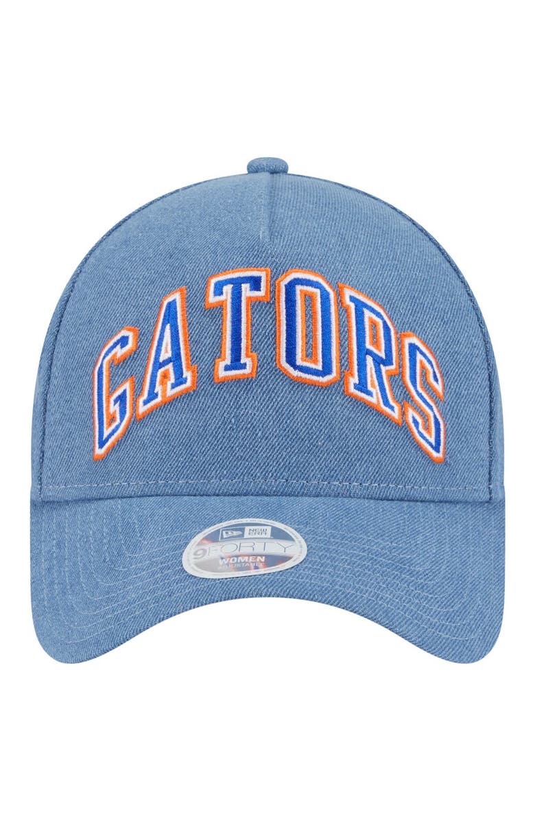 New Era Women's New Era Denim Florida Gators A-Frame 9FORTY Adjustable Hat, Alternate, color, 